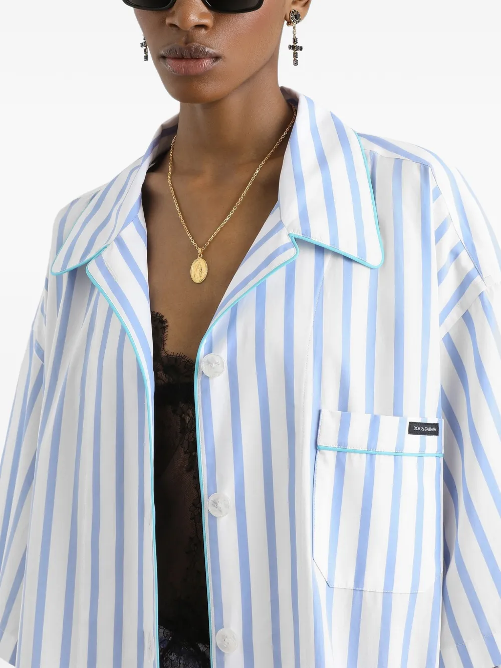 Dolce & Gabbana Blouse met borstzak Wit