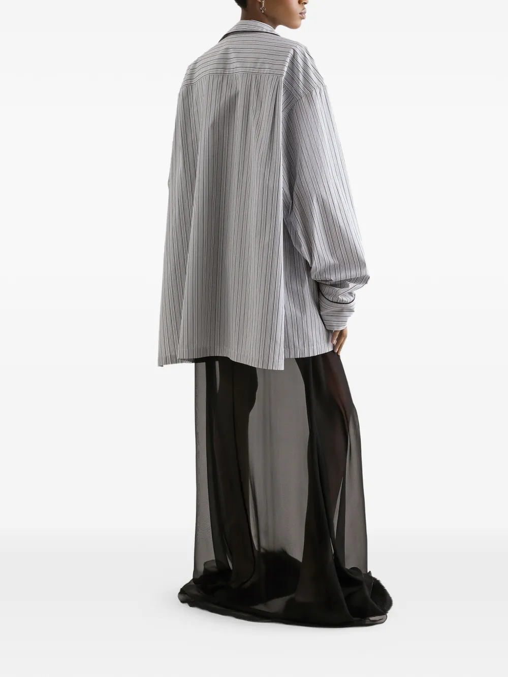 Dolce & Gabbana Vanity gestreept popeline blouse Wit