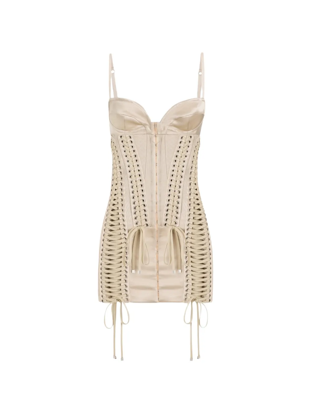 Dolce & Gabbana duchesse dress with balconette - Neutrals