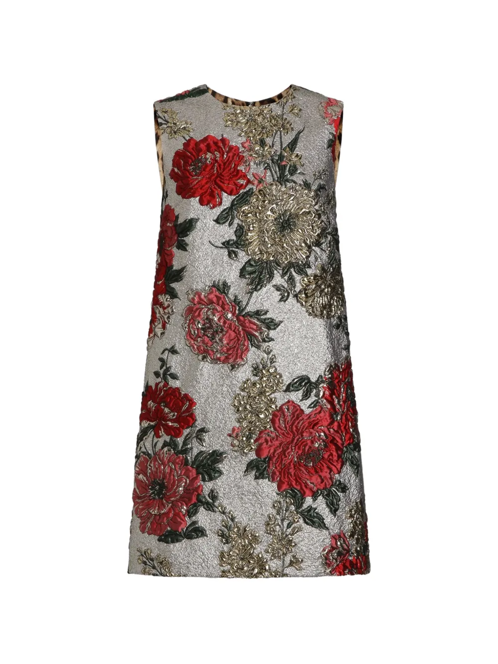 Dolce & Gabbana floral jacquard dress - Grau