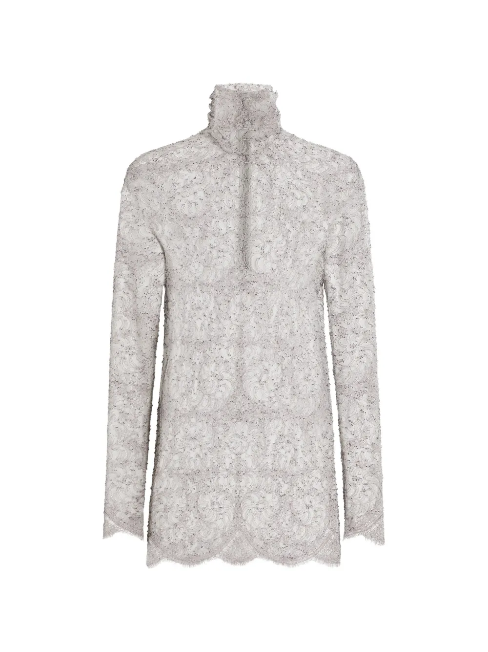 Dolce & Gabbana lace high-neck top - Grey