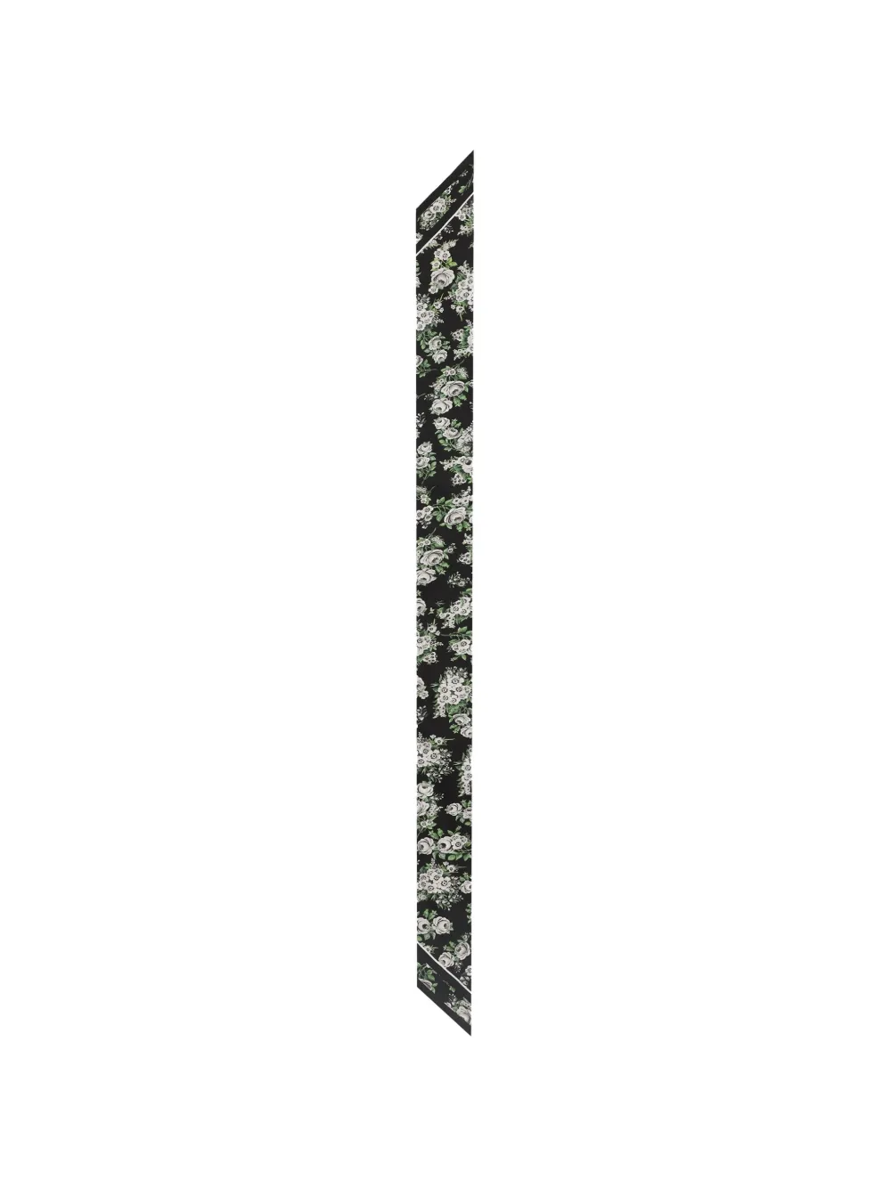 Dolce & Gabbana 6X100 SMALL FLOWER BOUQUET-PRINT SILK TWILL BANDEAU - Nero