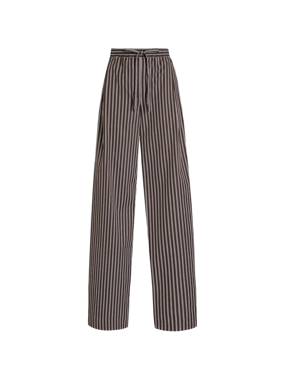 Dolce & Gabbana Gestreifte Popeline-Hose - Braun