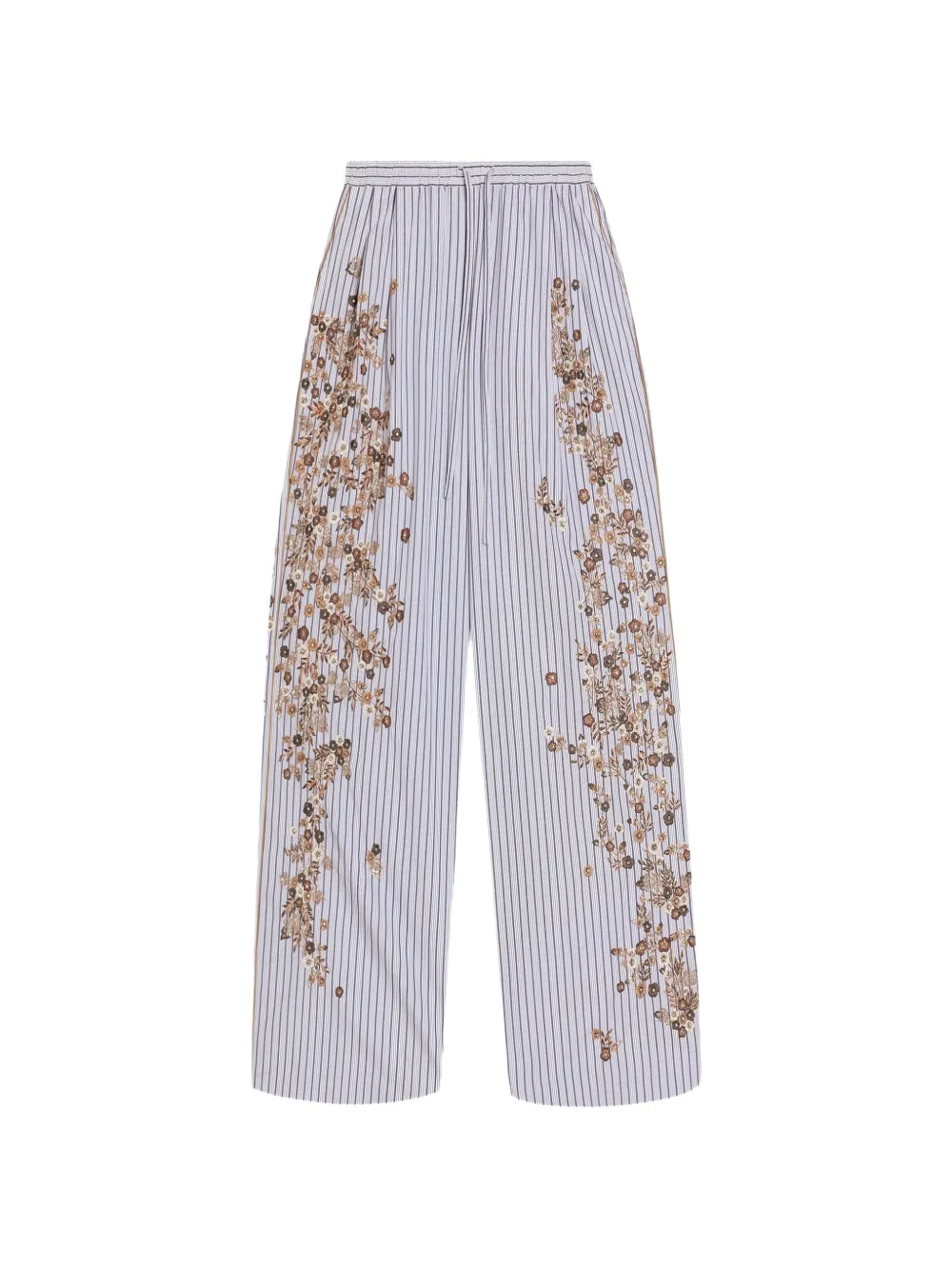 Dolce & Gabbana Pantaloni a righe con ricamo - Viola