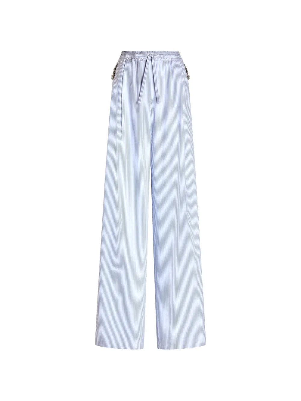 Dolce & Gabbana Pantaloni in popeline a righe - Blu