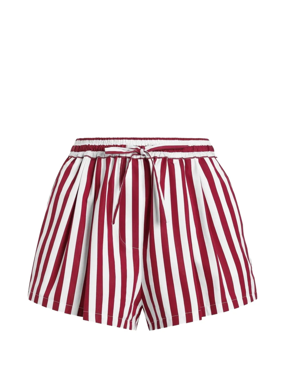 Dolce & Gabbana Shorts a righe con coulisse - Rosso