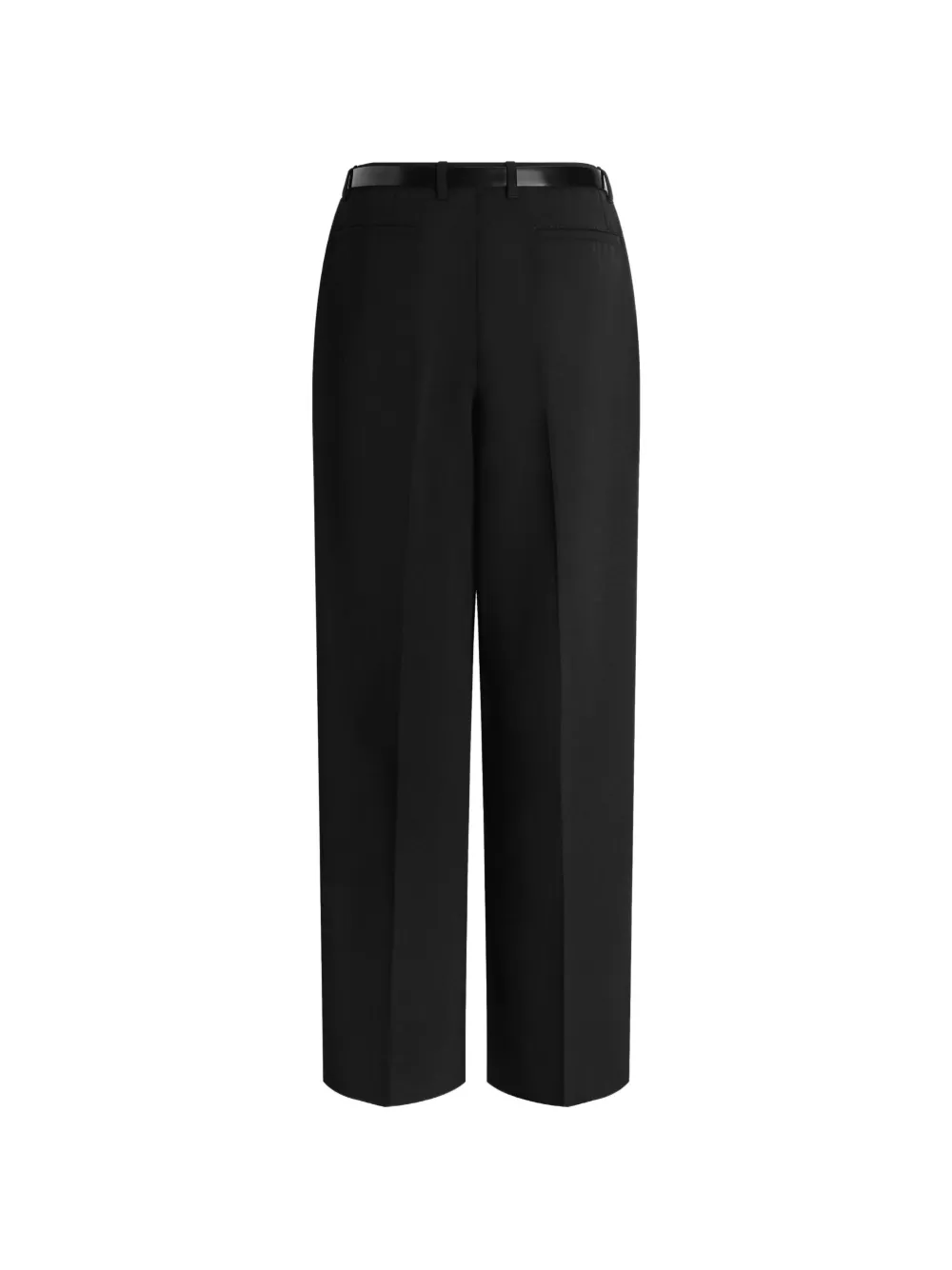 Dolce & Gabbana Wollen gabardine broek Zwart