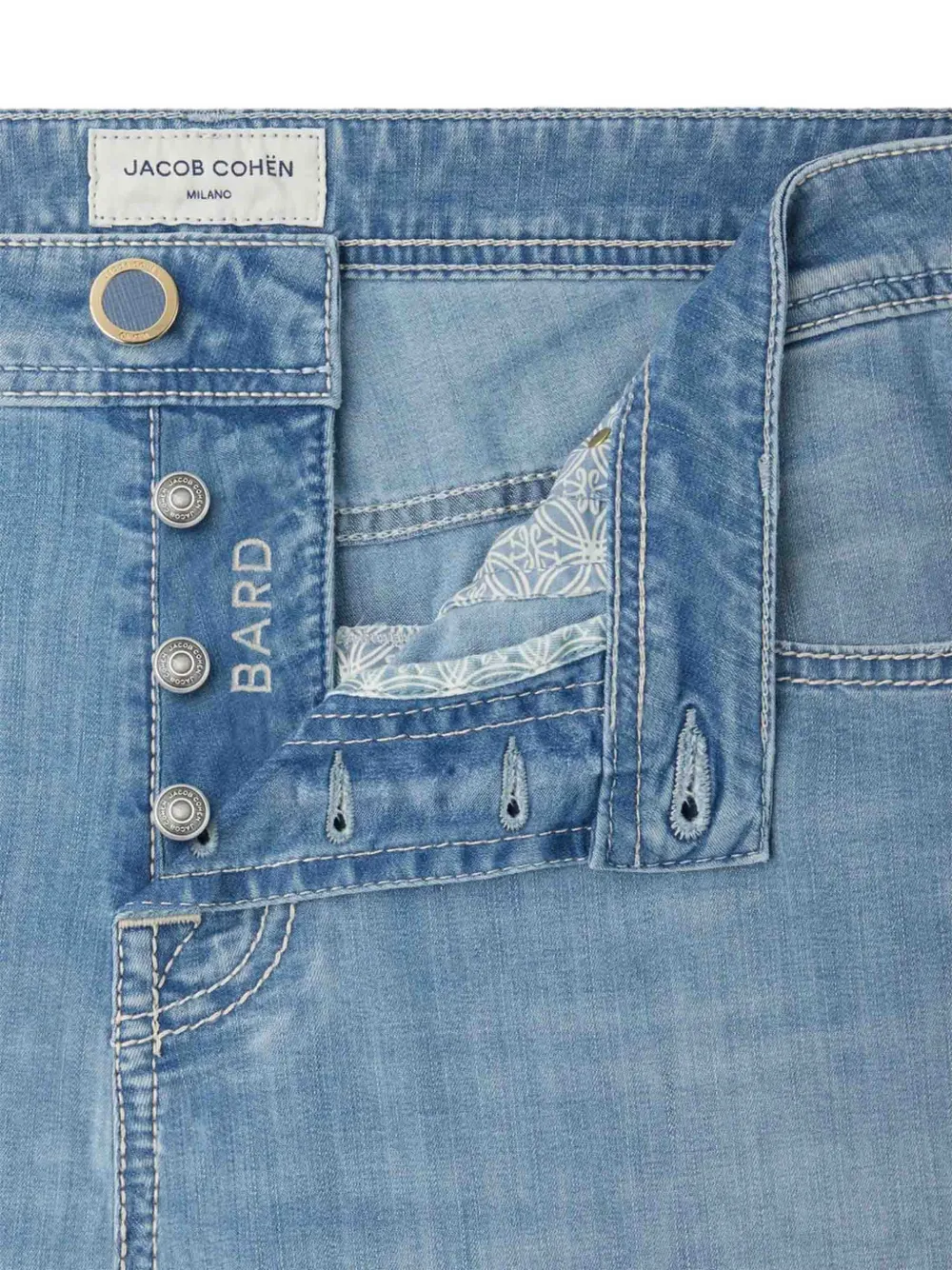 Jacob Cohën Jeans met knopen Blauw
