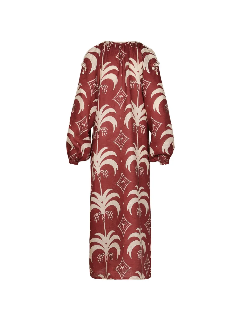 Johanna Ortiz Weaving Waves midi dress - Rood