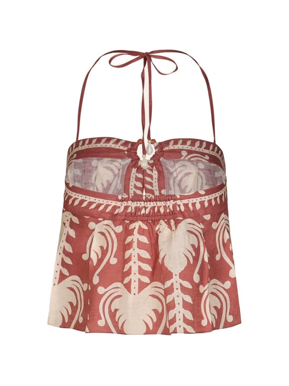 Johanna Ortiz Oceanic top met bloemenprint Rood