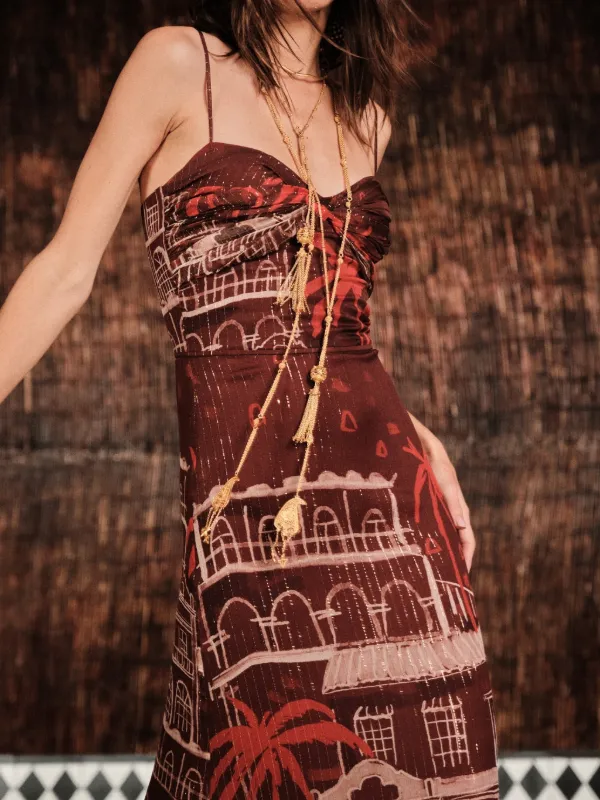 johanna ortiz brown dress Johanna Ortiz Offical Wildly Beautiful Dress