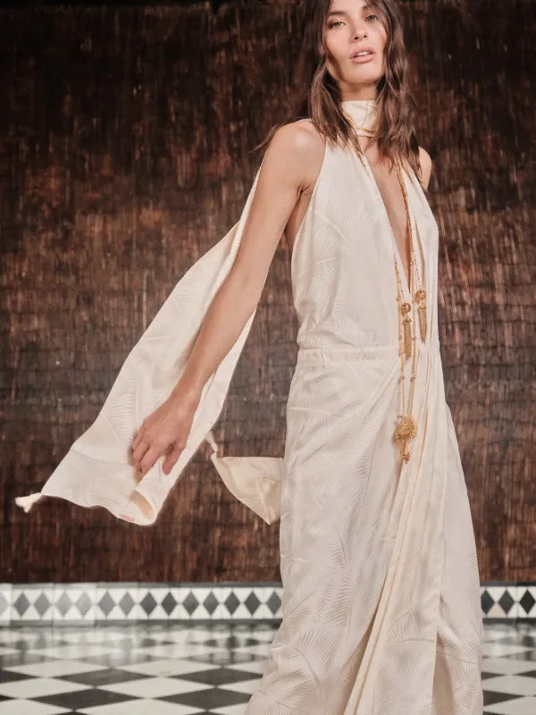 Johanna Ortiz Wildly Beautiful Midi Dress | Neutrals | FARFETCH