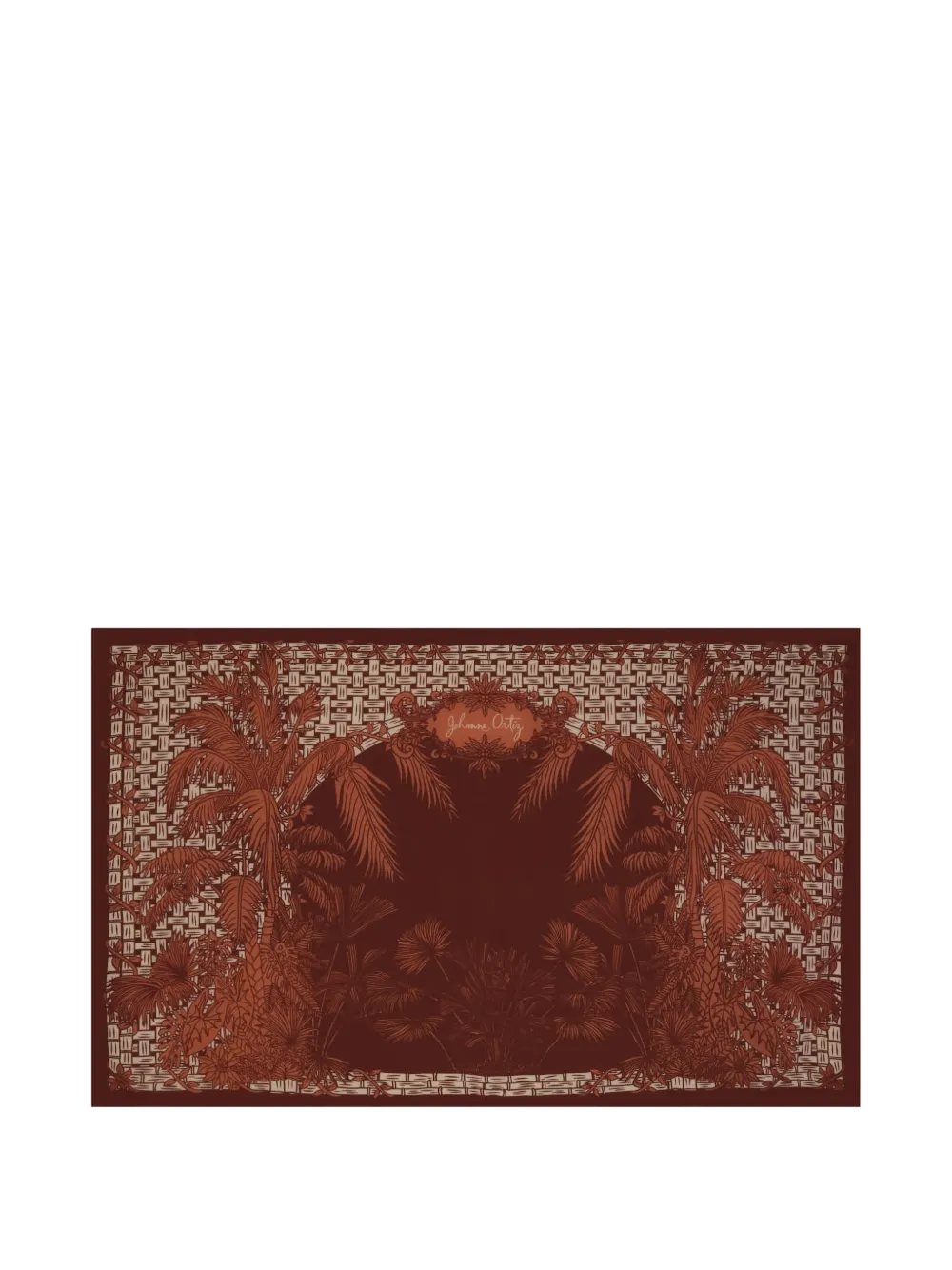Johanna Ortiz Harmonic Garden scarf - Marrone