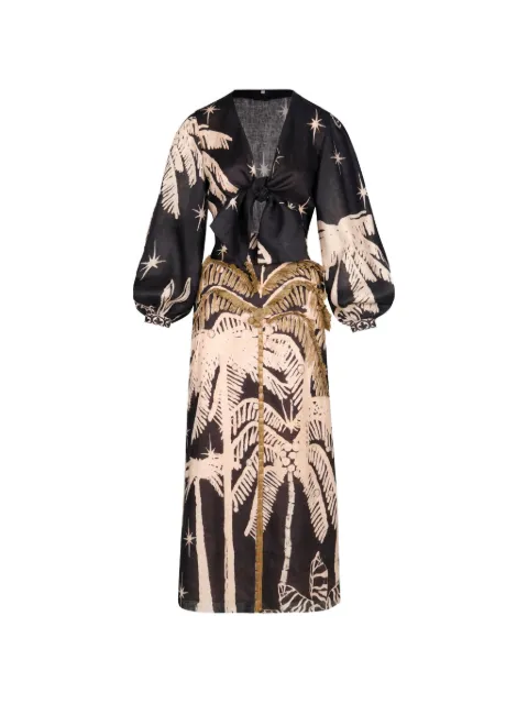 Johanna Ortiz Pradera Geométrica midi dress