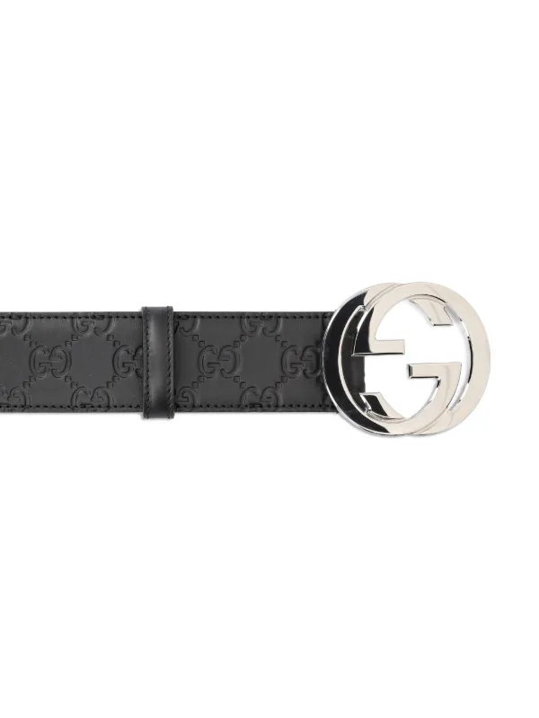 Gucci GG レザーベルト | ブラック | FARFETCH JP