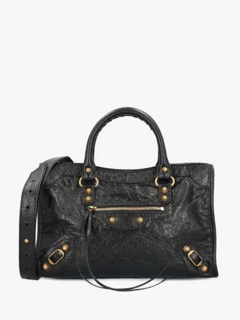 Balenciaga small Le City studded leather tote bag