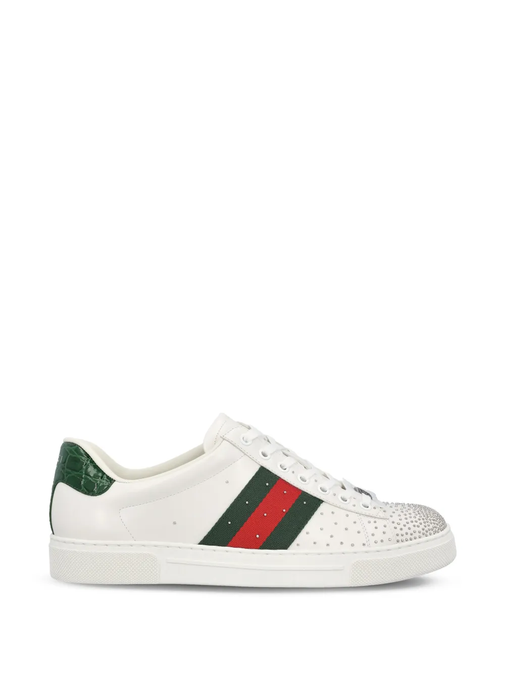 Gucci Ace studded sneakers Wit