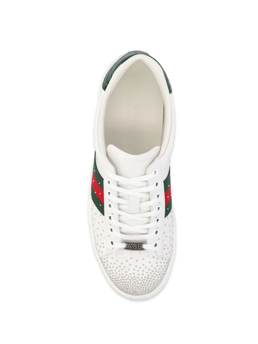 Gucci Ace sneakers met studs Wit