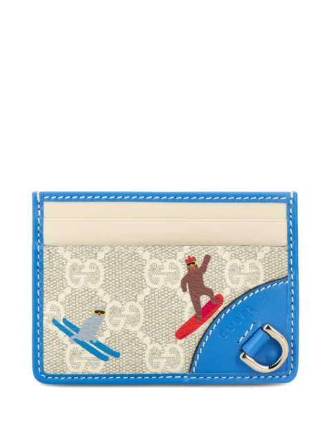 Gucci printed GG card holder