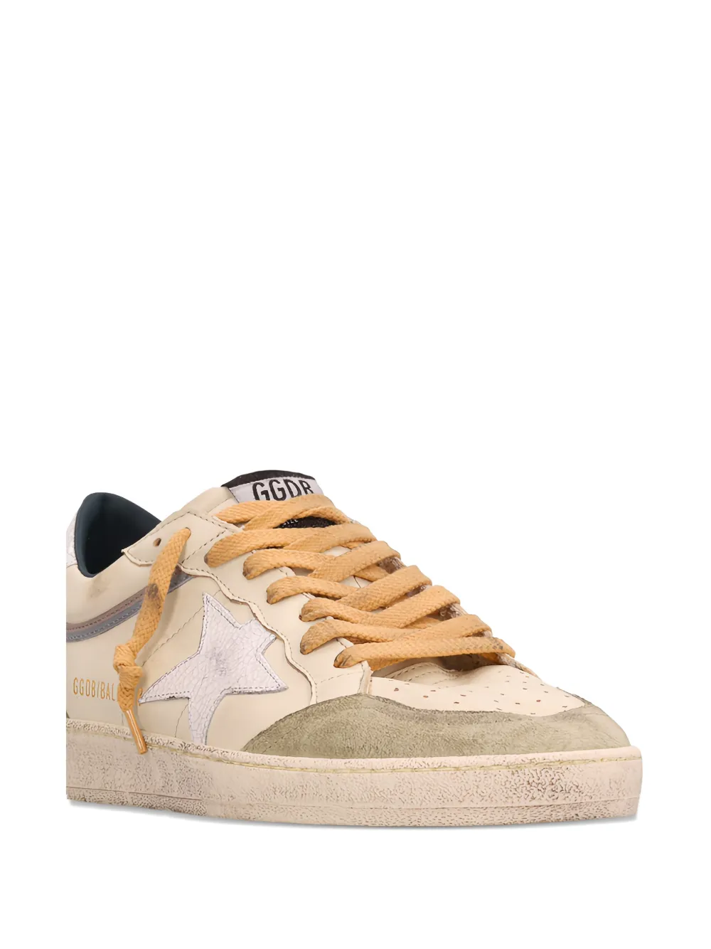 Golden Goose Ball Star suede-panel sneakers Beige