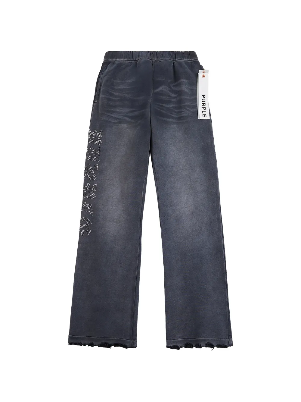 Purple Brand studded-detail track pants - Nero