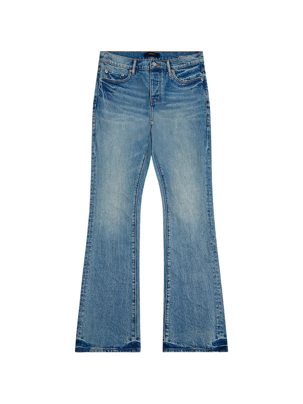 Purple Brand Worn Flare Denim "Blue"