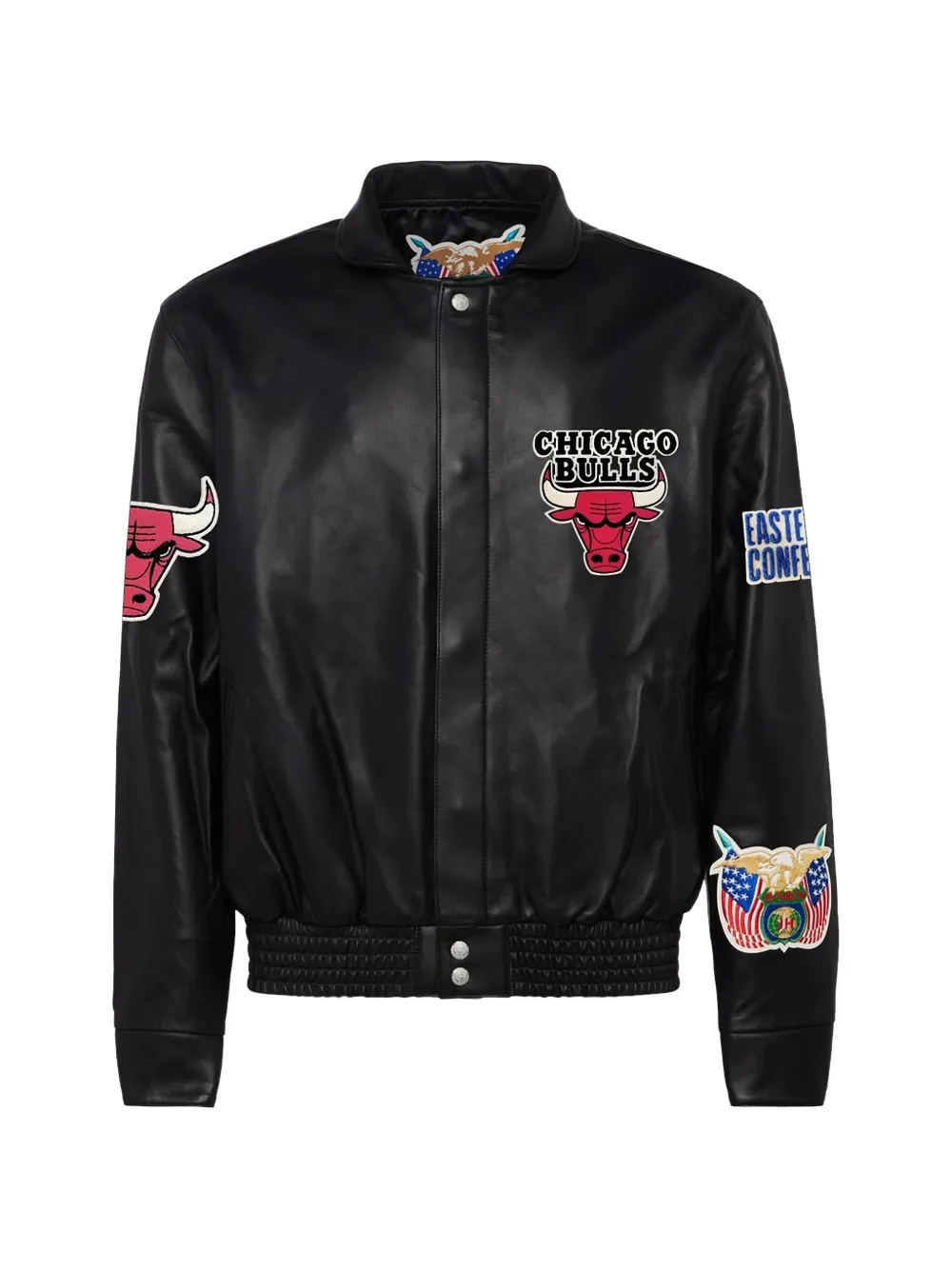 Jeff Hamilton chicago bulls appliquéd jacket - Nero