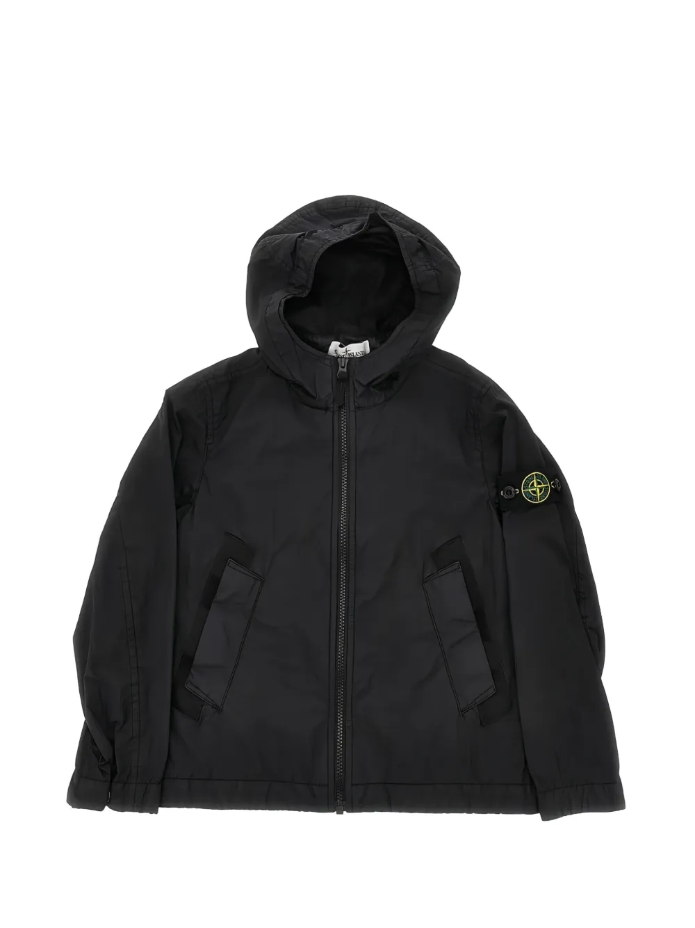 Stone Island Junior hooded zip jacket - Schwarz