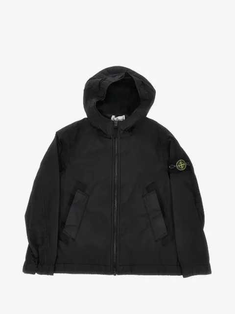 Stone Island Junior veste zippée à capuche