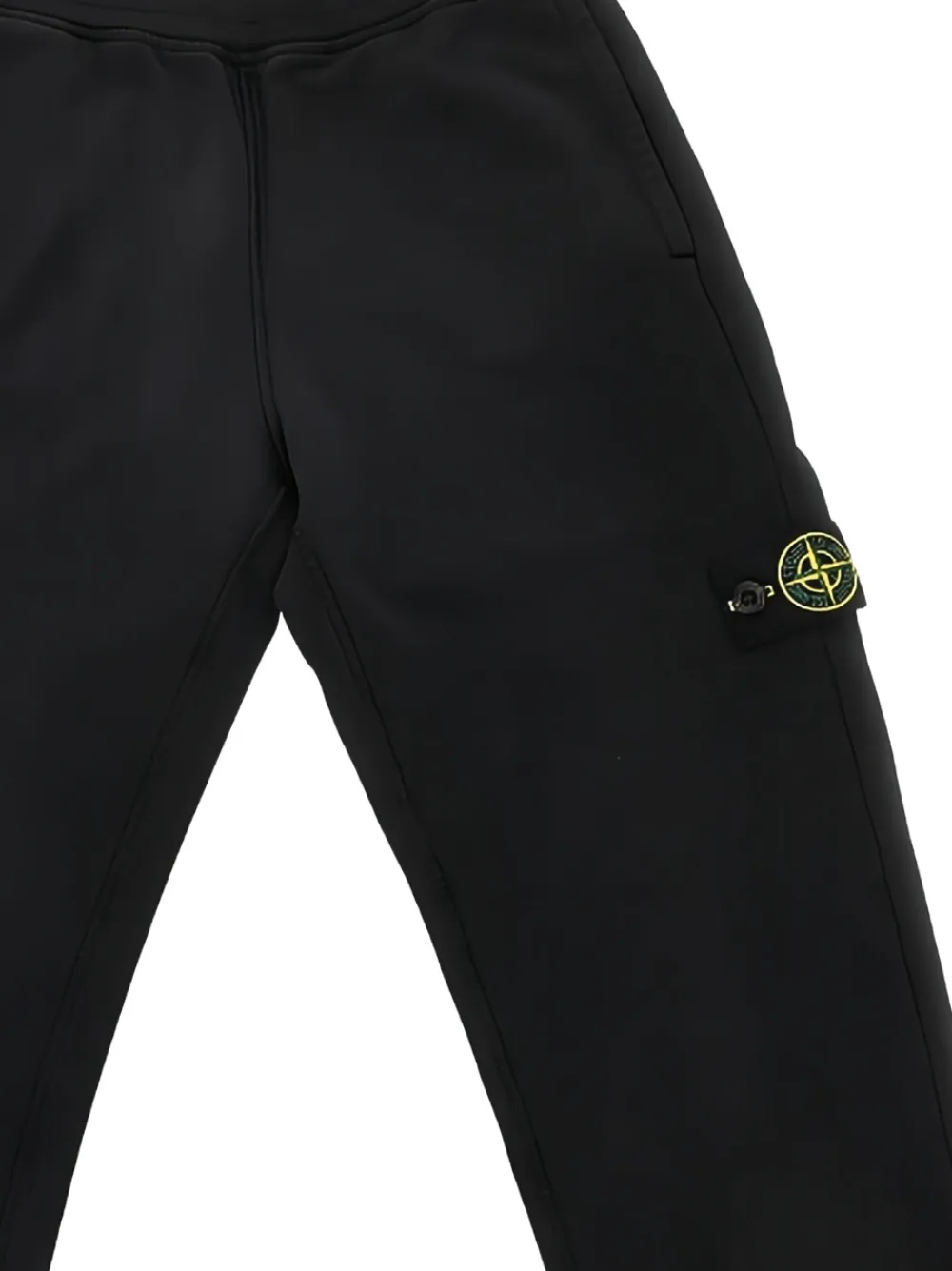 Stone Island Junior Trainingsbroek met logo Zwart