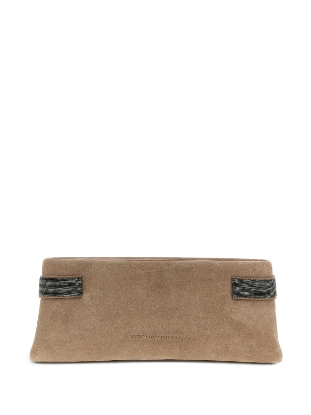 Brunello Cucinelli side-insert essence clutch bag - Toni neutri