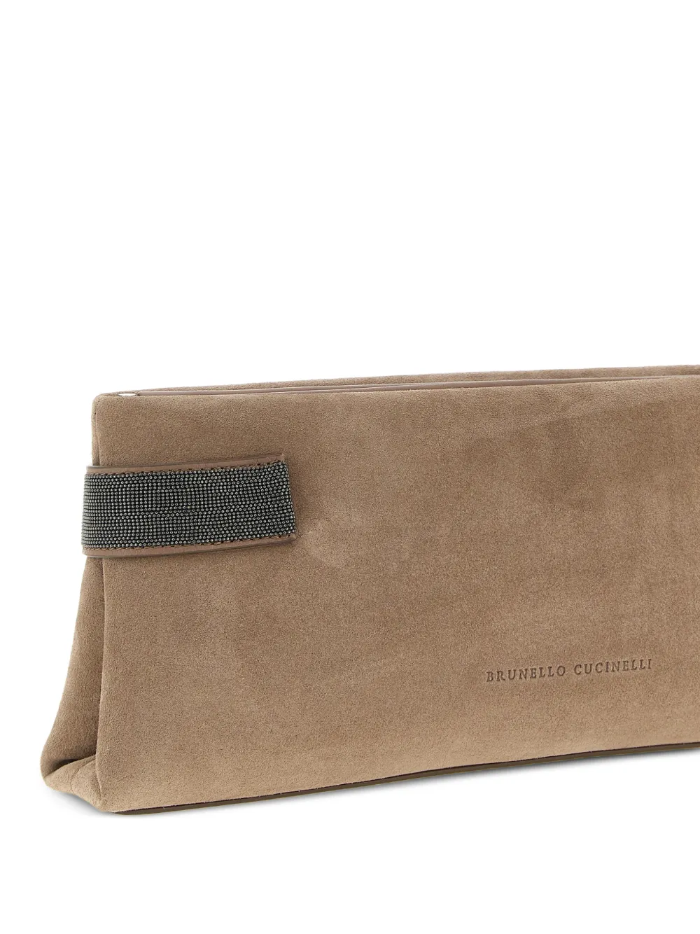  Brunello Cucinelli Side-insert Essence Clutch Bag - Neutrals 
