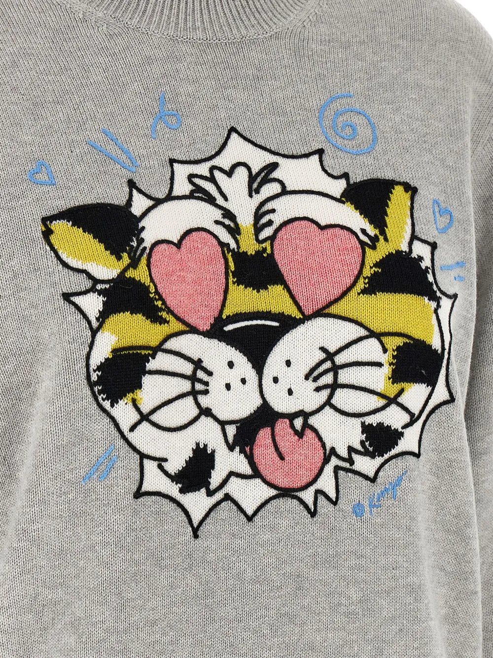 Kenzo Intarsia trui Grijs