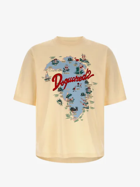 DSQUARED2 Aloha-print loose-fit T-shirt