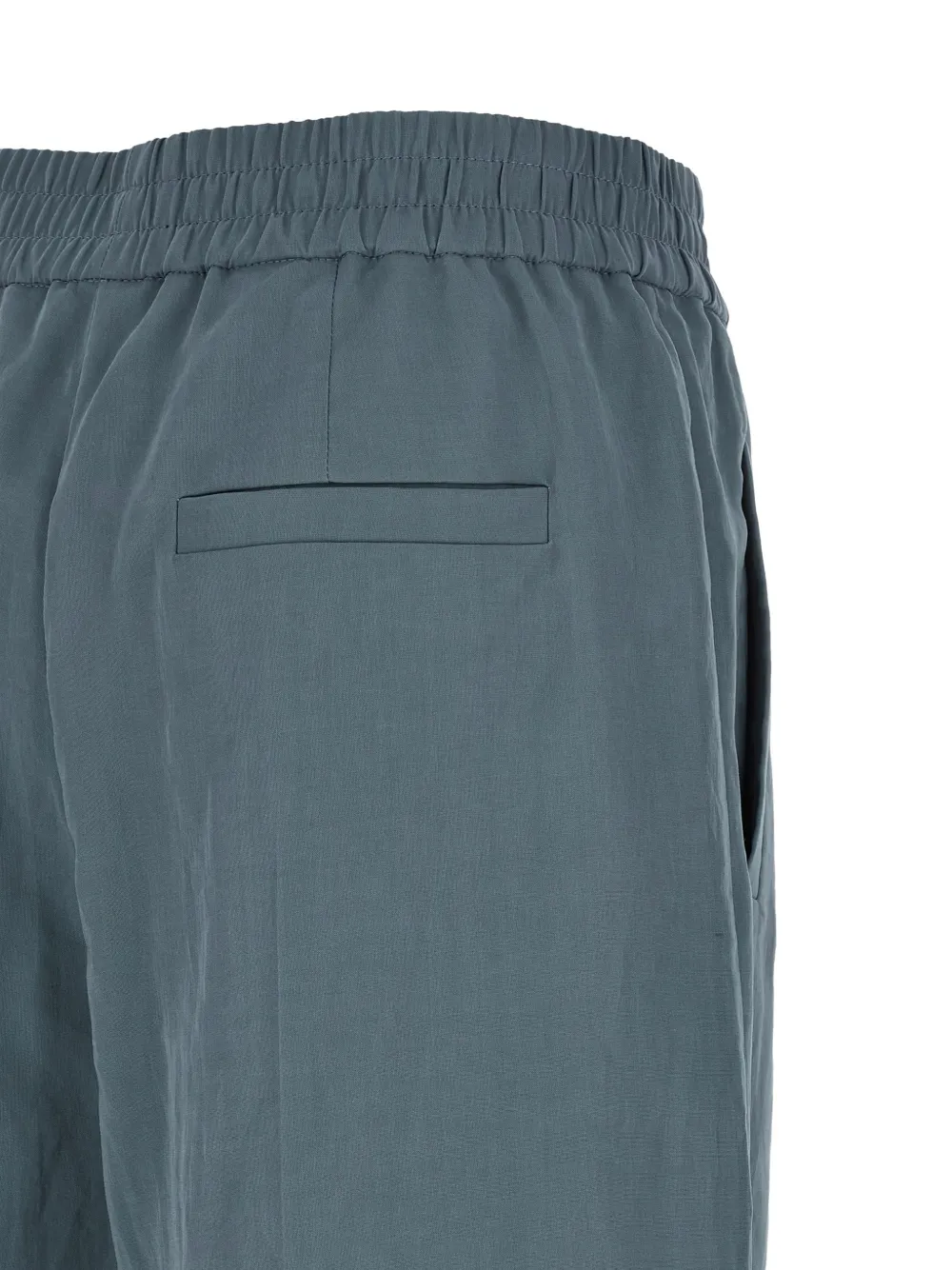 Brunello Cucinelli Broek met elastische taille Blauw