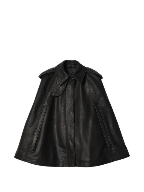 Burberry leather cape