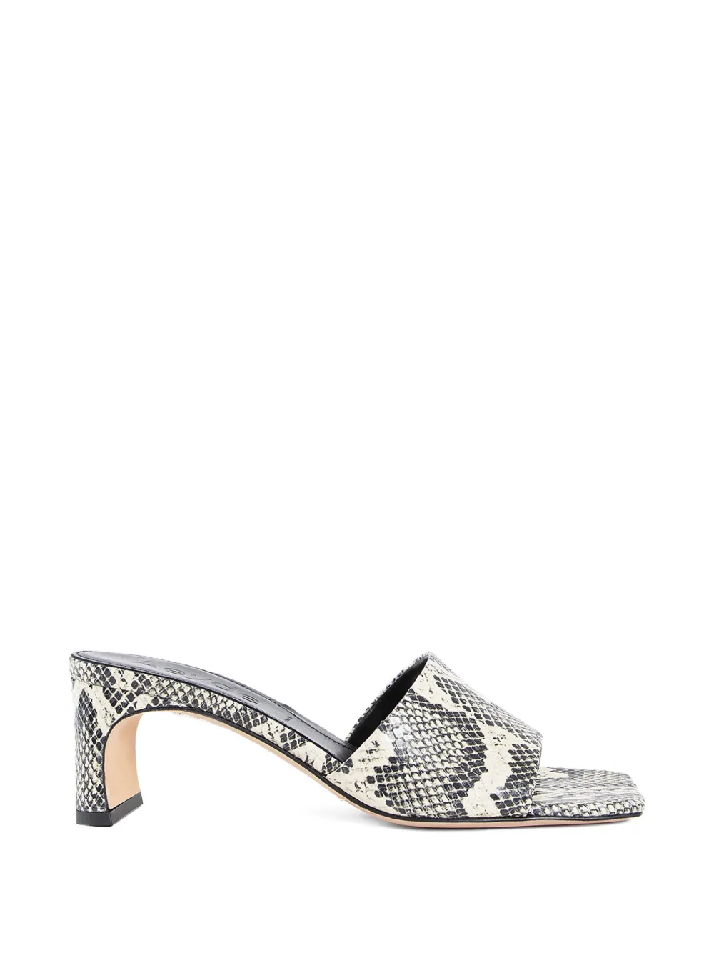 Aeyde Jeanie snake-print mules - Grigio