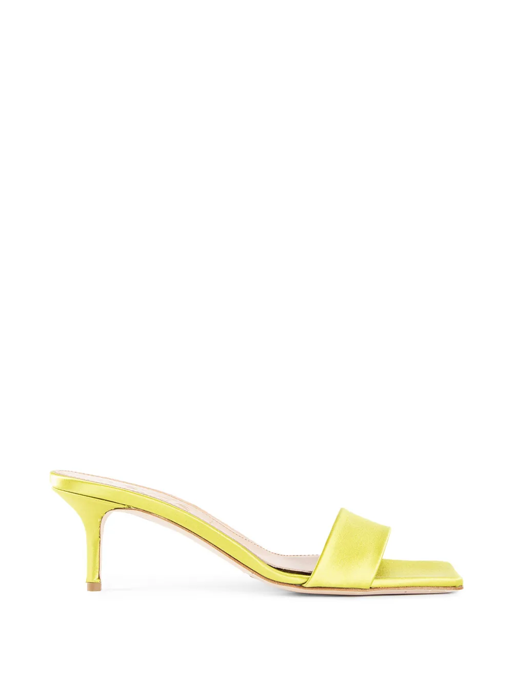 Aeyde Ilvy square-toe mules - Giallo