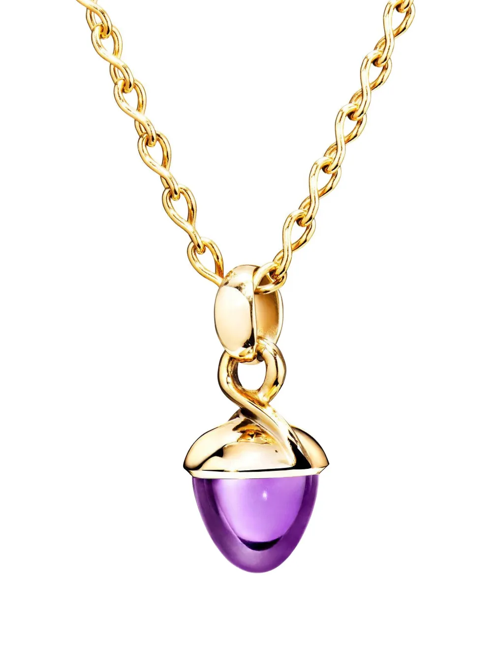 TAMARA COMOLLI amethyst mikado boquet pendant - Oro