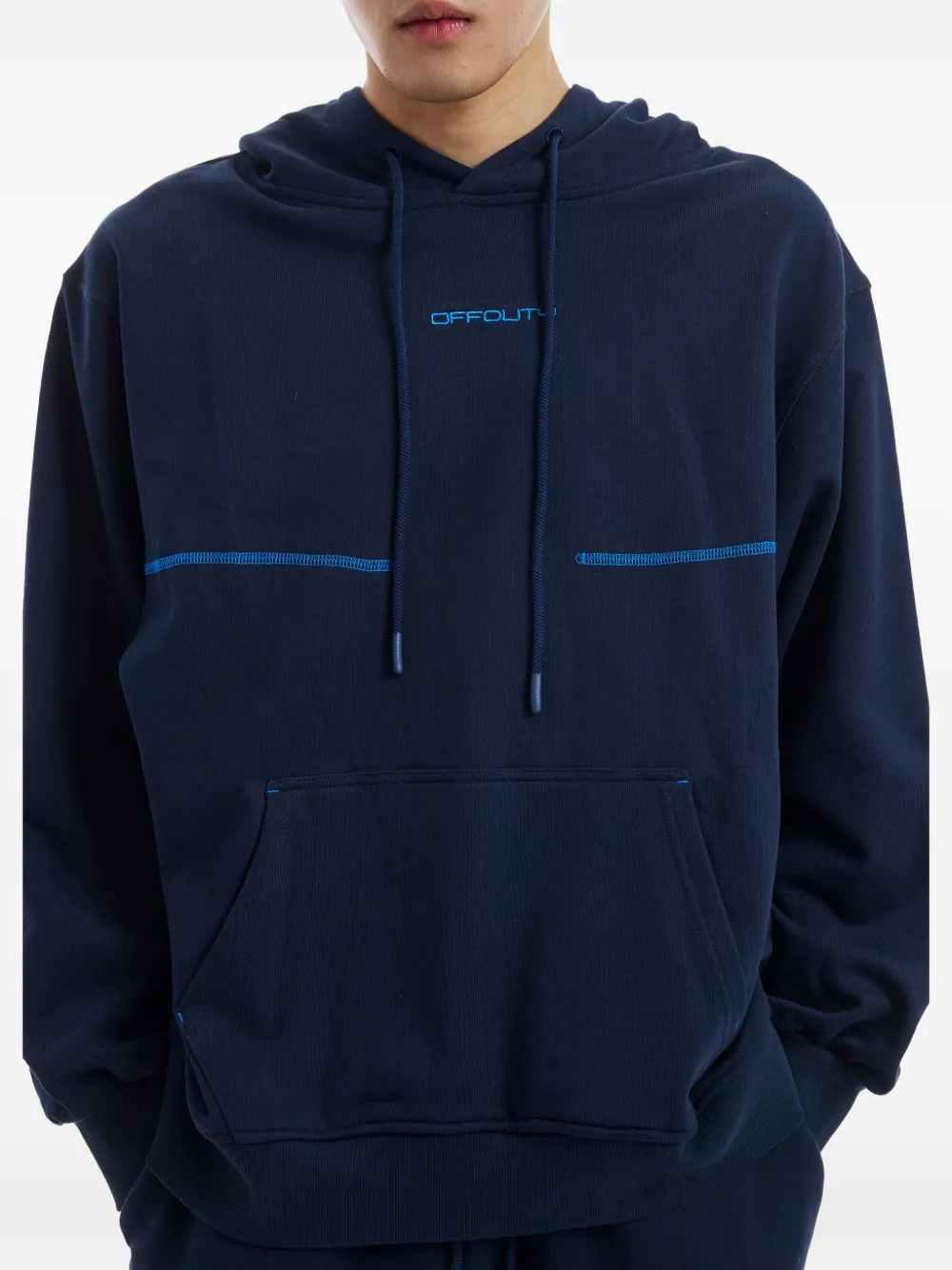 Off Duty Pine hoodie Blauw