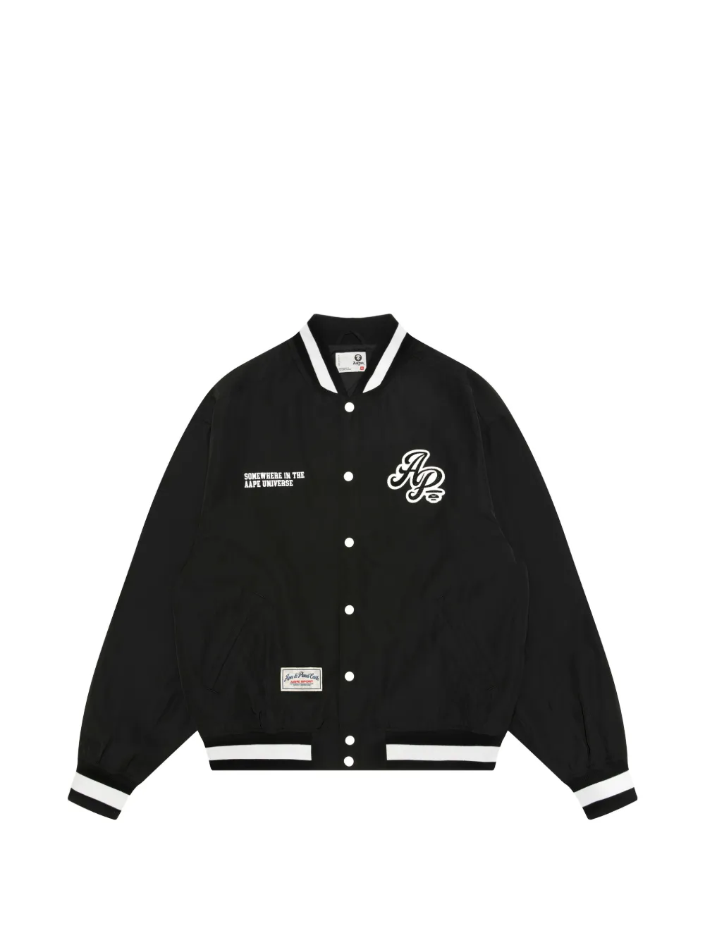 AAPE BY *A BATHING APE® Bomber con dettaglio logo - Nero