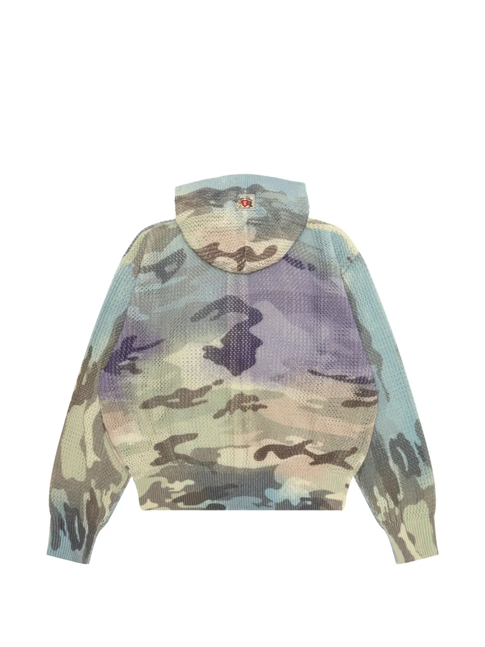  Aape By *a Bathing Ape® Camouflage Zip Hoodie - Blue 