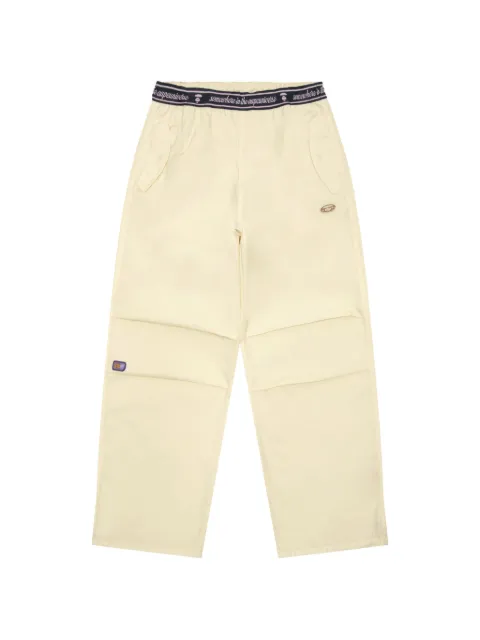 AAPE BY *A BATHING APE® elastic-waistband logo trousers