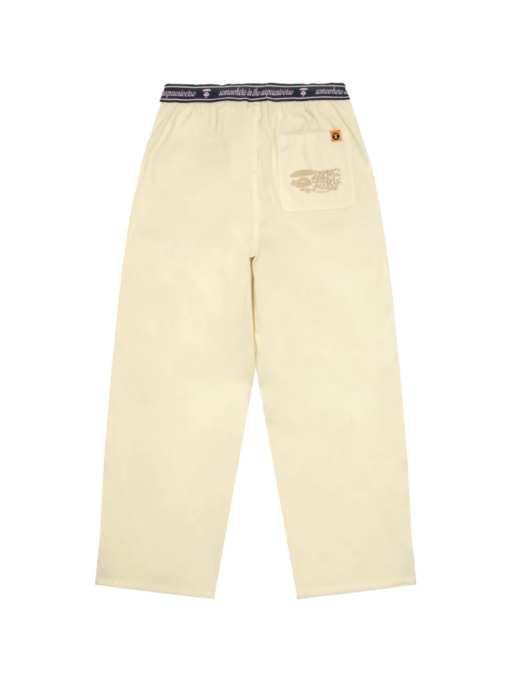  Aape By *a Bathing Ape® Elastic-waistband Logo Trousers - Neutrals 