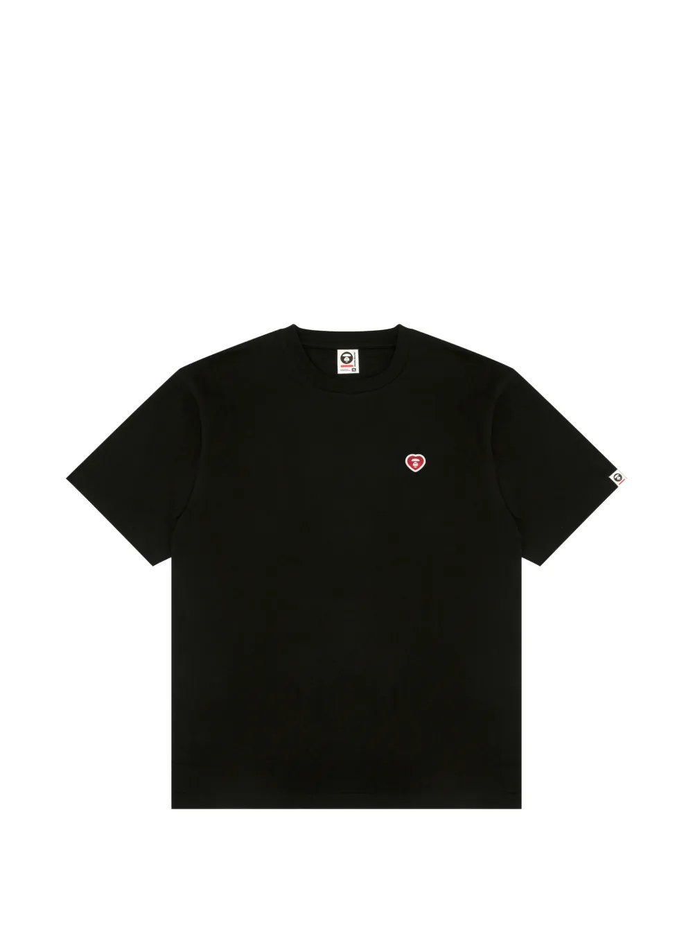 AAPE BY *A BATHING APE® T-shirt con applicazione - Nero