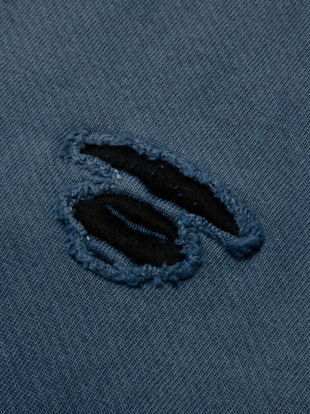 AAPE BY *A BATHING APE Sweater met logopatch en ronde hals Blauw
