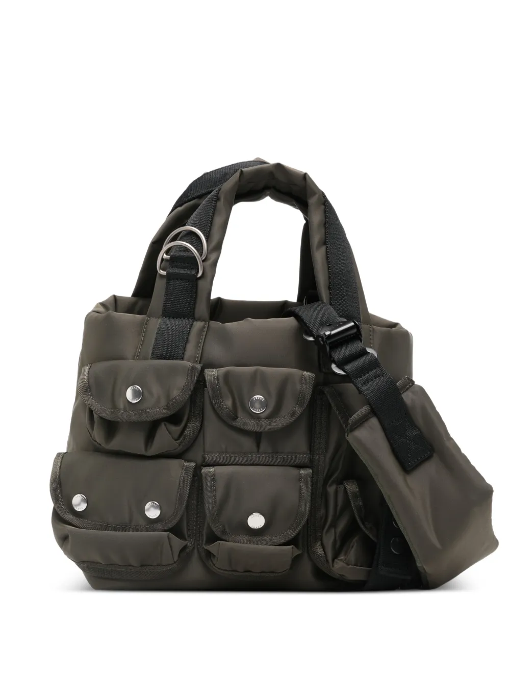 sacai pockets handle tote bag - Verde