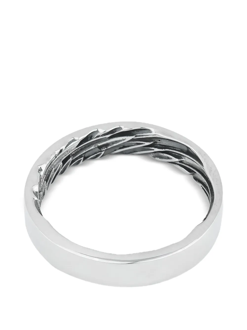 Mates textured ring - Argento
