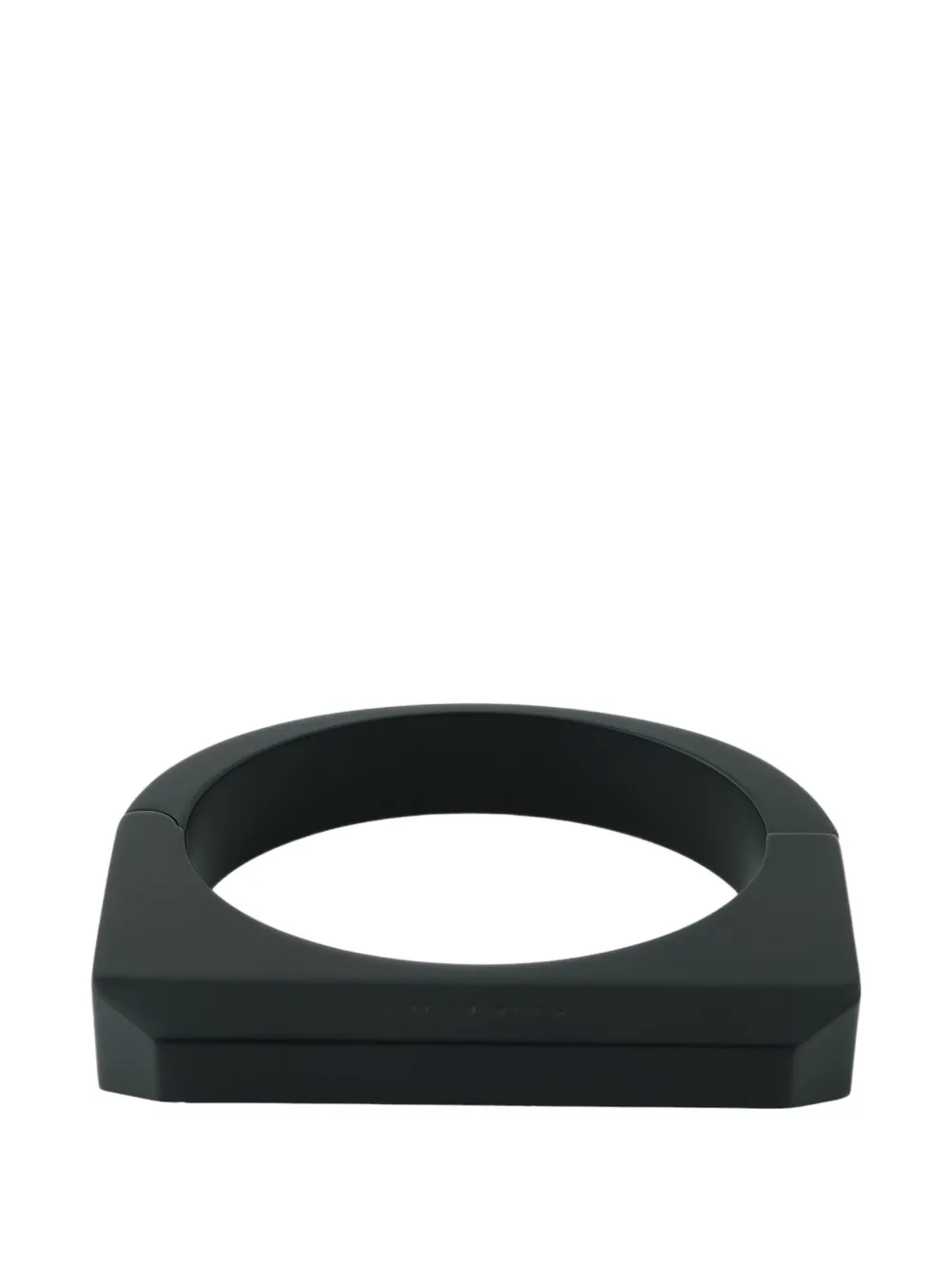 Rick Owens brushed bevelled bracelet - Nero