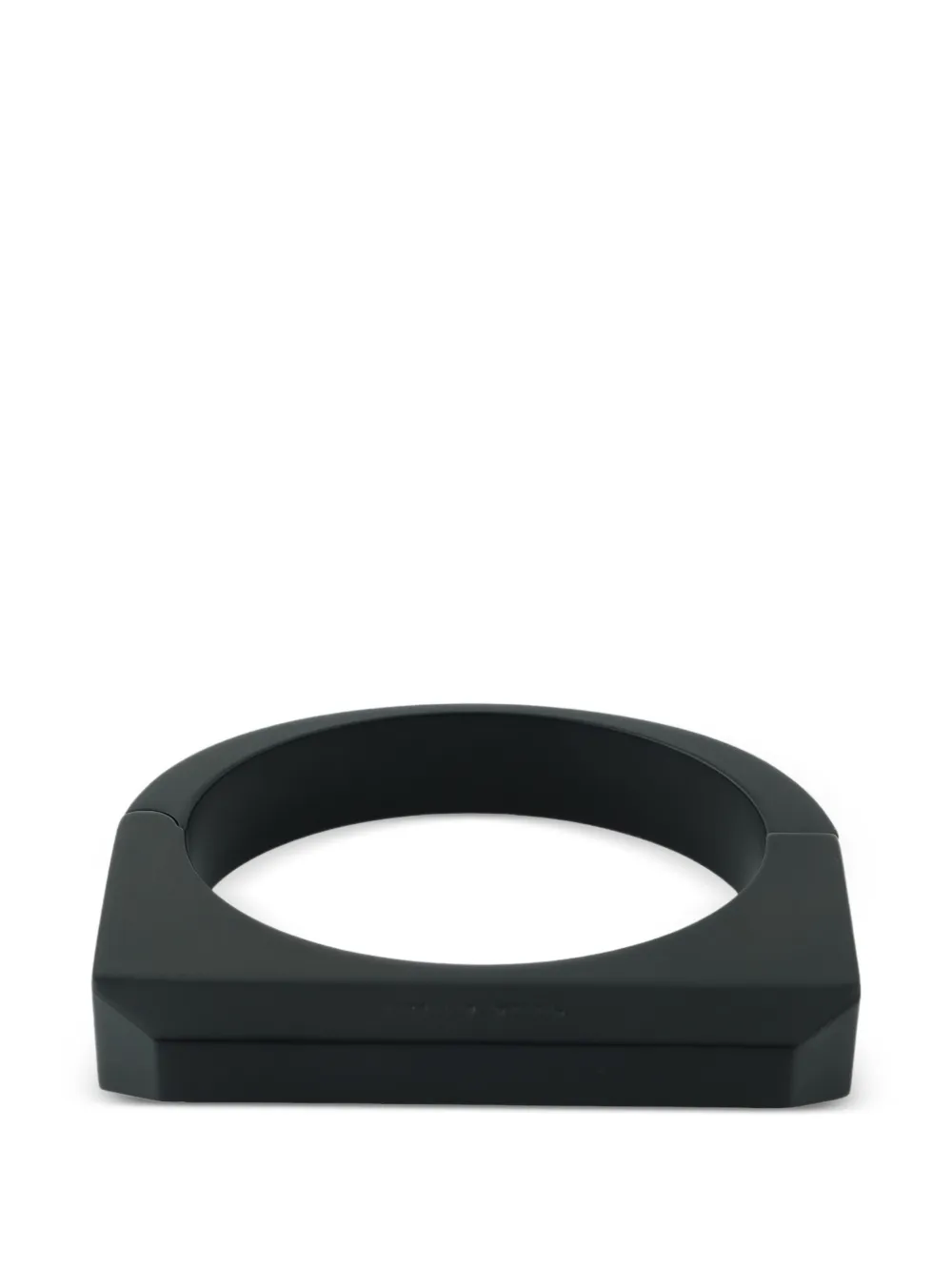 Rick Owens brushed bevelled bracelet - Nero